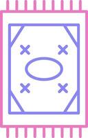 Carpet Linear Two Colour Icon vector
