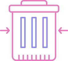 Waste Reduction Linear Two Colour Icon vector