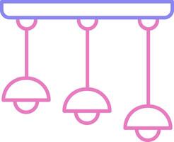 Ceiling Linear Two Colour Icon vector