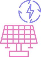 Renewable Energy Linear Two Colour Icon vector