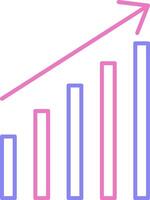Trend Linear Two Colour Icon vector