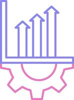 Setting Linear Two Colour Icon vector
