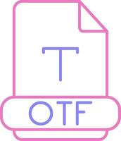 Otf Linear Two Colour Icon vector