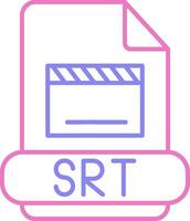 Srt Linear Two Colour Icon vector