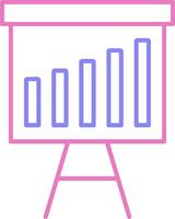 linear two color icon vector