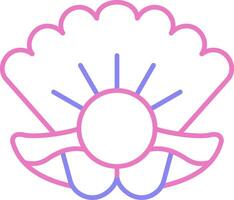 linear two color icon vector