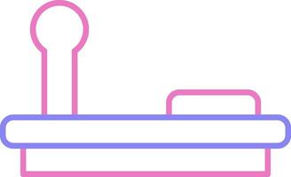 linear two color icon vector