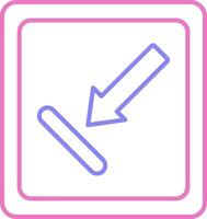 linear two color icon vector