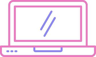 linear two color icon vector