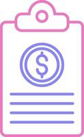 linear two color icon vector