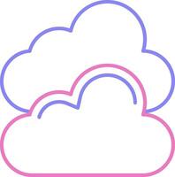 linear two color icon vector