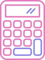 linear two color icon vector