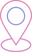 linear two color icon vector