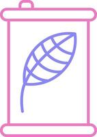 linear two color icon vector