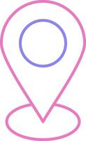 linear two color icon vector