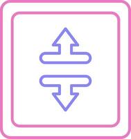 linear two color icon vector