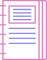 linear two color icon vector
