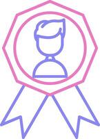 linear two color icon vector