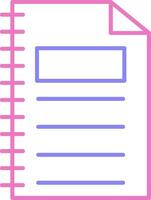 linear two color icon vector