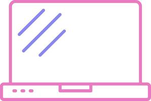 linear two color icon vector