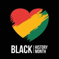 African American Black History Month social media post, poster, card, banner design. Celebrate the event in February in United States and Canada, in October in Great Britain and Ireland. vector