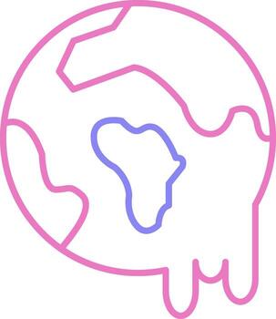 linear two color icon vector