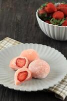 Daifuku Japanese Strawberry Mochi photo