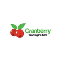 Cranberry. Logo template. Vector illustration