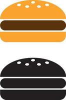 Burger icon. Burger icon vector. Burger sign or symbol vector