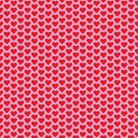 Seamless pattern with red little heart vector