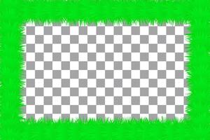 Grassy border background vector