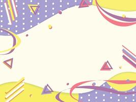 Abstract memphis background style vector