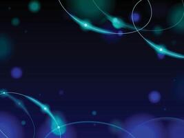 Blue technology with curve line abstract background vector