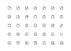 note icon in different style vector illustration