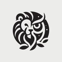 Lion Or Owl Logo vector