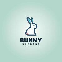 Bunny Logo with Backround vector