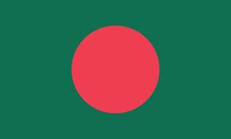 nacional bandera de Bangladesh vector