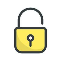 Padlock icon vector design templates simple and modern