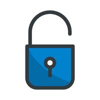 Padlock icon vector design templates simple and modern