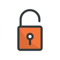 Padlock icon vector design templates simple and modern