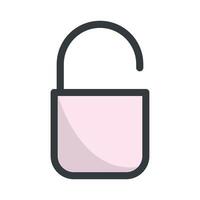 Padlock icon vector design templates simple and modern