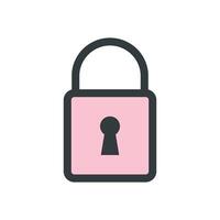 Padlock icon vector design templates simple and modern