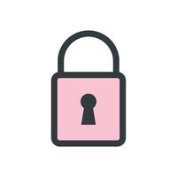 Padlock icon vector design templates simple and modern