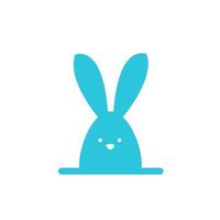 Easter bunny icon. From blue icon set. vector