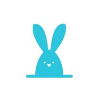 Easter bunny icon. From blue icon set. vector