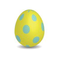 sencillo Pascua de Resurrección huevo con puntos vector