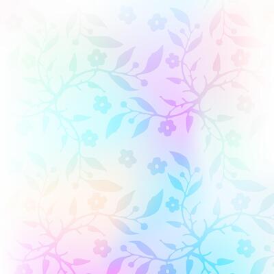 Abstract colorful Floral decor template with copy space, design element.