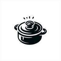 pan vector icon illustration in black on a white background