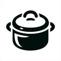 pan vector icon illustration in black on a white background