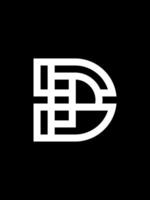 D monogram logo vector